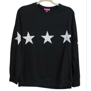 Chic Black Sweatshirt With Stars